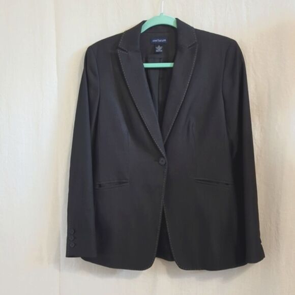 Ann Taylor Blazer Jacket Size 4 Black - Picture 1 of 9